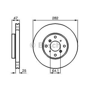 спирачен диск BOSCH 0 986 478 982