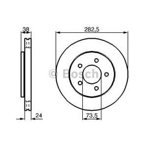 спирачен диск BOSCH 0 986 478 983 