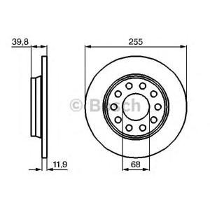 спирачен диск BOSCH 0 986 478 987 