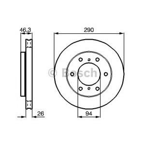 спирачен диск BOSCH 0 986 478 990 