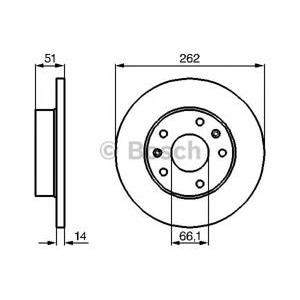 спирачен диск BOSCH 0 986 478 991