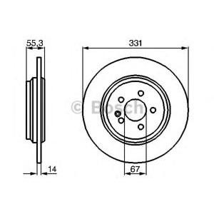 спирачен диск BOSCH 0 986 478 995 