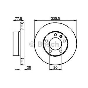 спирачен диск BOSCH 0 986 479 B59