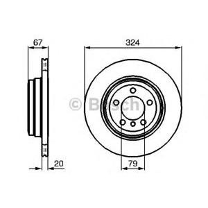 спирачен диск BOSCH 0 986 479 004 