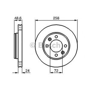 спирачен диск BOSCH 0 986 479 008
