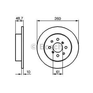 спирачен диск BOSCH 0 986 479 014 