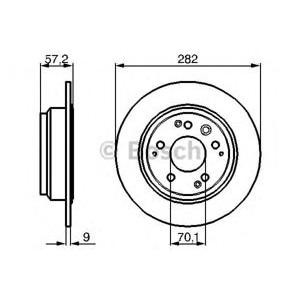 спирачен диск BOSCH 0 986 479 017 