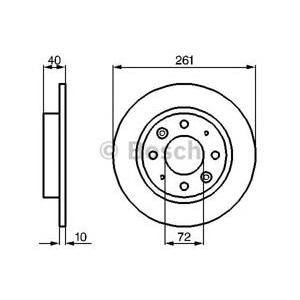 спирачен диск BOSCH 0 986 479 018 