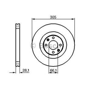 спирачен диск BOSCH 0 986 479 024