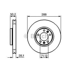 спирачен диск BOSCH 0 986 479 026 