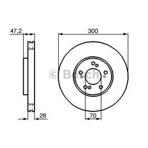 спирачен диск BOSCH 0 986 479 032