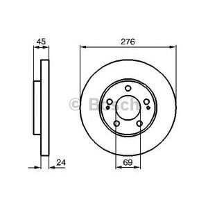 спирачен диск BOSCH 0 986 479 035