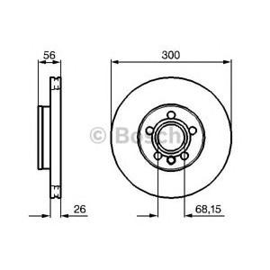 спирачен диск BOSCH 0 986 479 037