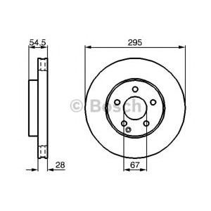 спирачен диск BOSCH 0 986 479 038