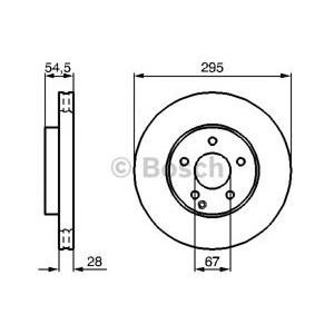 спирачен диск BOSCH 0 986 479 039 