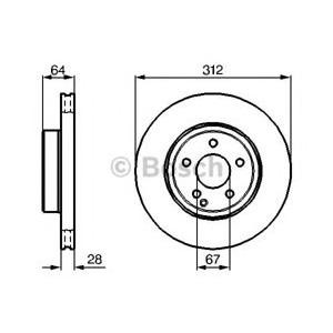 спирачен диск BOSCH 0 986 479 040 
