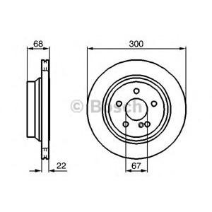 спирачен диск BOSCH 0 986 479 042 