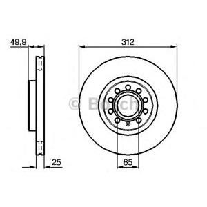 спирачен диск BOSCH 0 986 479 058 