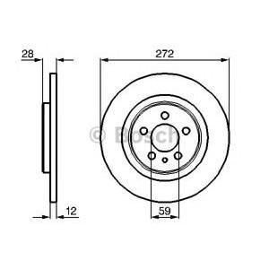 спирачен диск BOSCH 0 986 479 064
