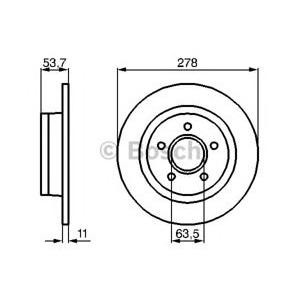 спирачен диск BOSCH 0 986 479 070