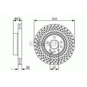 спирачен диск BOSCH 0 986 479 072