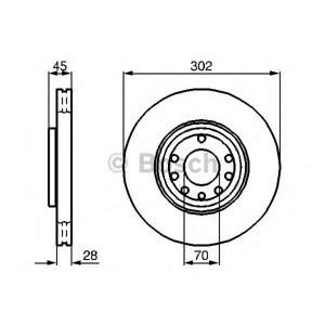 спирачен диск BOSCH 0 986 479 076 