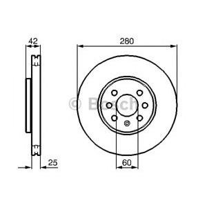 спирачен диск BOSCH 0 986 479 077 