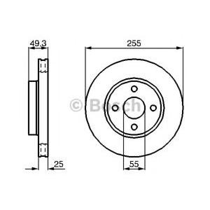 спирачен диск BOSCH 0 986 479 084