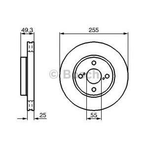 спирачен диск BOSCH 0 986 479 B70