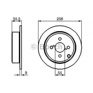 спирачен диск BOSCH 0 986 479 086 
