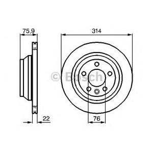 спирачен диск BOSCH 0 986 479 094