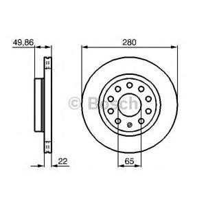 спирачен диск BOSCH 0 986 479 098