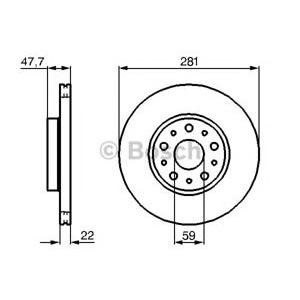 спирачен диск BOSCH 0 986 479 100