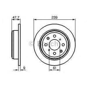 спирачен диск BOSCH 0 986 479 101