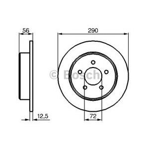 спирачен диск BOSCH 0 986 479 102