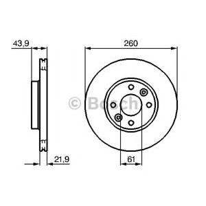 спирачен диск BOSCH 0 986 479 B73