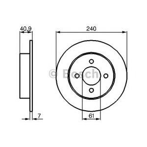 спирачен диск BOSCH 0 986 479 104