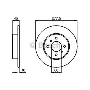 спирачен диск BOSCH 0 986 479 105
