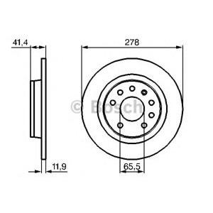 спирачен диск BOSCH 0 986 479 B74
