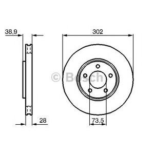 спирачен диск BOSCH 0 986 479 117