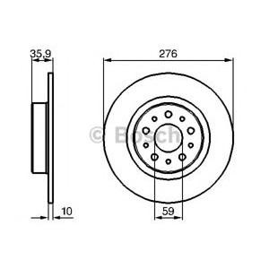 спирачен диск BOSCH 0 986 479 120