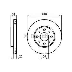 спирачен диск BOSCH 0 986 479 B76