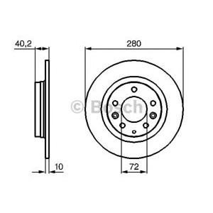 спирачен диск BOSCH 0 986 479 B77