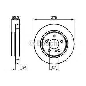 спирачен диск BOSCH 0 986 479 133