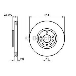 спирачен диск BOSCH 0 986 479 143