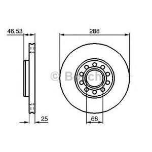 спирачен диск BOSCH 0 986 479 157