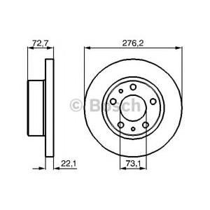 спирачен диск BOSCH 0 986 479 162