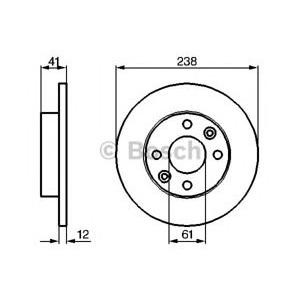 спирачен диск BOSCH 0 986 479 165