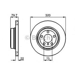 спирачен диск BOSCH 0 986 479 166