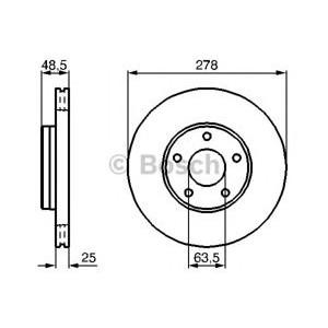 спирачен диск BOSCH 0 986 479 173